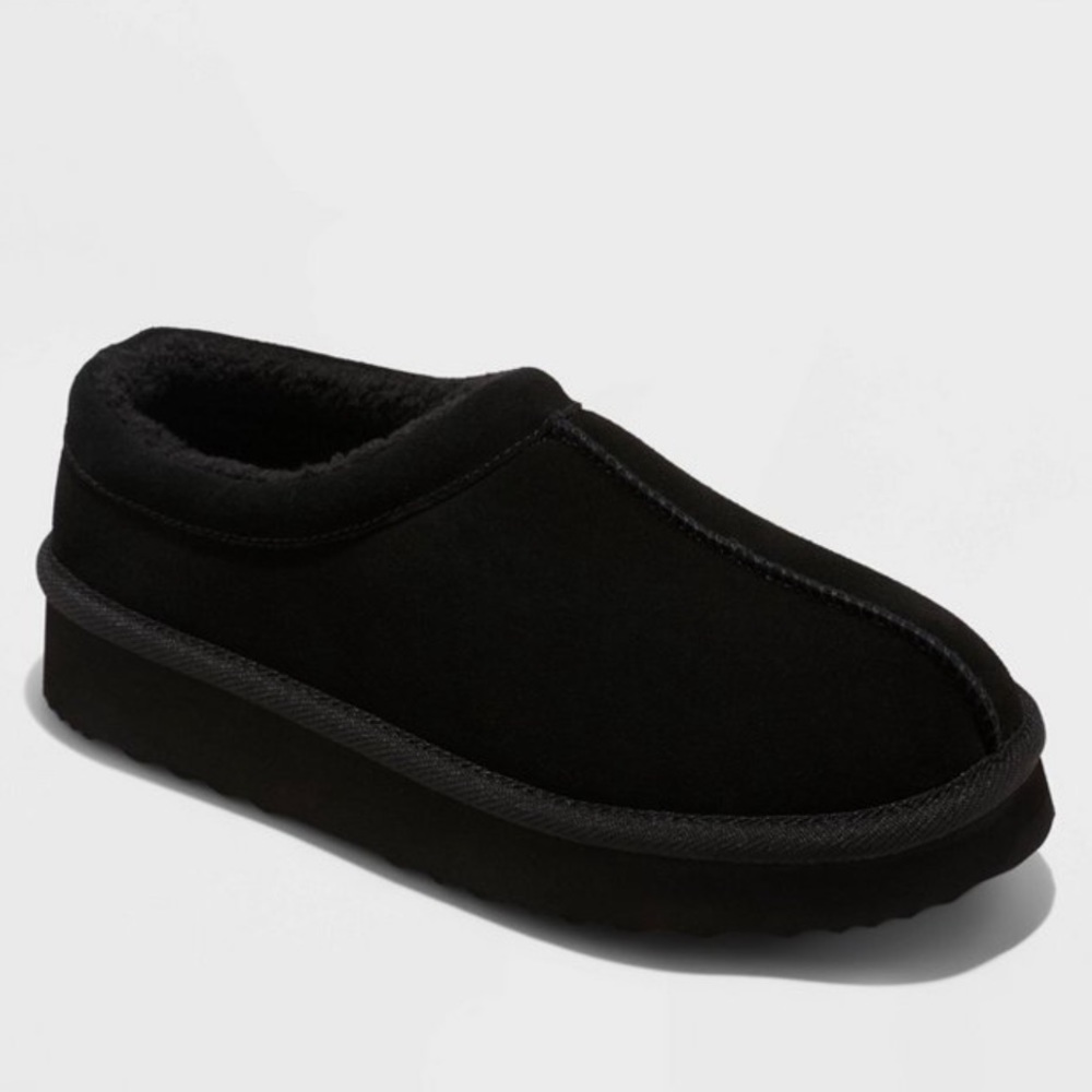 Women’s Amira Suede Clog Slipper, Stars Above in Black
